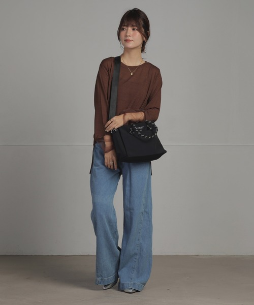 ALTROSE(アルトローズ)の「【500mlペットボトル対応】2WAY ミニトート ボシー(トートバッグ・レディース・ブラウン/グレー/ブラック・FREE)」の9枚目の写真