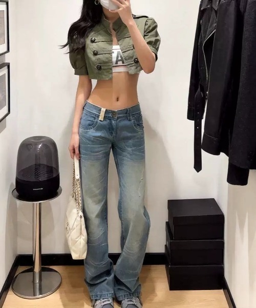 almo(アルモ)の「【LAMPOON】ナポレオンショートジャケット(その他アウター・レディース・グリーン・LARGE/MEDIUM/SMALL)」の16枚目の写真