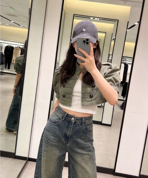 almo(アルモ)の「【LAMPOON】ナポレオンショートジャケット(その他アウター・レディース・グリーン・LARGE/MEDIUM/SMALL)」の18枚目の写真
