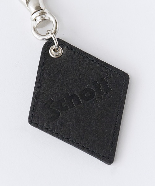 schott(ショット)の「Schott/ショット SPURK STUDS KEY HOLDER スパーク スタッズ キーホルダー 花火 フラワーモチーフ レザー 本革 牛革 メンズ 2026年 夏 夏服(キーホルダー・メンズ・ブラック・FREE)」の5枚目の写真
