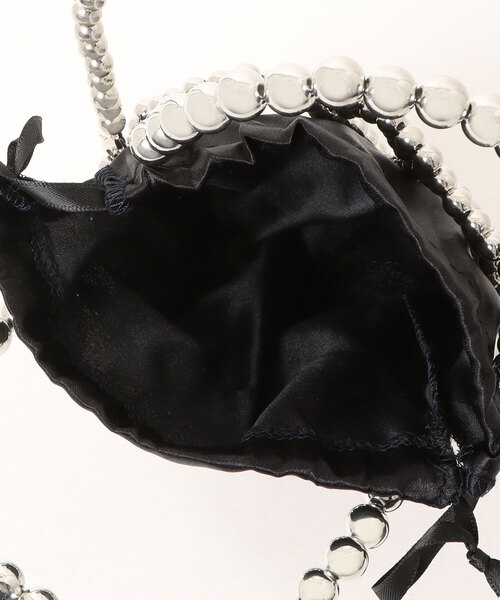 VIBGYOR(ヴィブジョー)の「Mignonjour/パール ビーズ2WAYミニバッグ M2946(ショルダーバッグ・レディース・ブラック/ホワイト・FREE)」の11枚目の写真