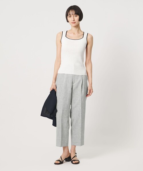 UNITED ARROWS(ユナイテッドアローズ)の「ハケメ ライク テーパードパンツ ‐ウォッシャブル‐(スラックス・レディース・ネイビー/その他1/ロイヤルブルー・38/36)」の13枚目の写真