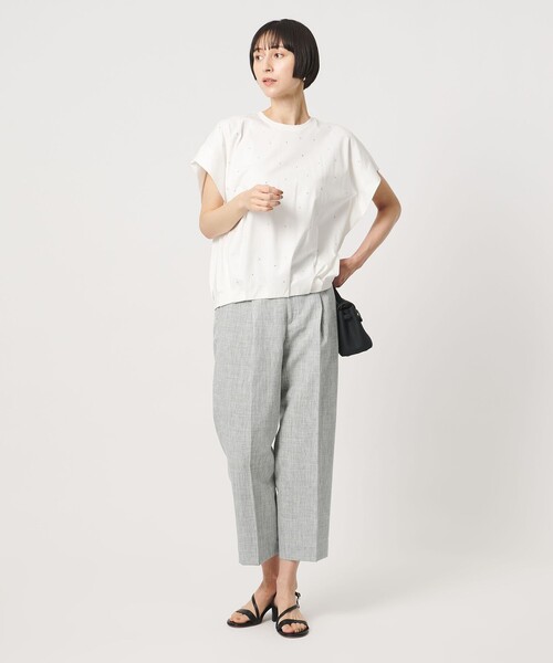 UNITED ARROWS(ユナイテッドアローズ)の「ハケメ ライク テーパードパンツ ‐ウォッシャブル‐(スラックス・レディース・ネイビー/その他1/ロイヤルブルー・38/36)」の14枚目の写真
