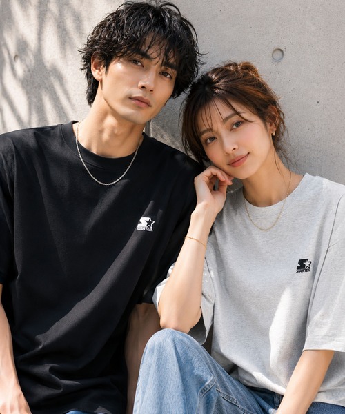 STARTER（スターター）の「STARTER スターター メンズTシャツ ワンポイントロゴ（Tシャツ/カットソー・メンズ・アッシュグレー/ホワイト/ブラック・M/L/XL）」の4枚目の写真