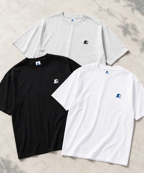STARTER（スターター）の「STARTER スターター メンズTシャツ ワンポイントロゴ（Tシャツ/カットソー・メンズ・アッシュグレー/ホワイト/ブラック・M/L/XL）」の6枚目の写真