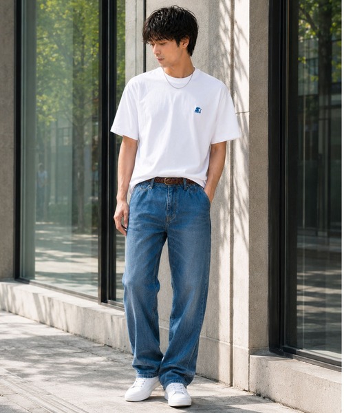 STARTER（スターター）の「STARTER スターター メンズTシャツ ワンポイントロゴ（Tシャツ/カットソー・メンズ・アッシュグレー/ホワイト/ブラック・M/L/XL）」の7枚目の写真