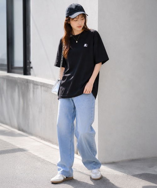STARTER（スターター）の「STARTER スターター メンズTシャツ ワンポイントロゴ（Tシャツ/カットソー・メンズ・アッシュグレー/ホワイト/ブラック・M/L/XL）」の12枚目の写真