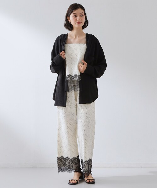 THE SHOP TK （ザ ショップ ティーケー ）の「【夏のUV対策に】ひんやり/UV/防しわ フーディシャツ（シャツ/ブラウス・レディース・ブラック/ダークブラウン/アイボリー・12/13）」の7枚目の写真