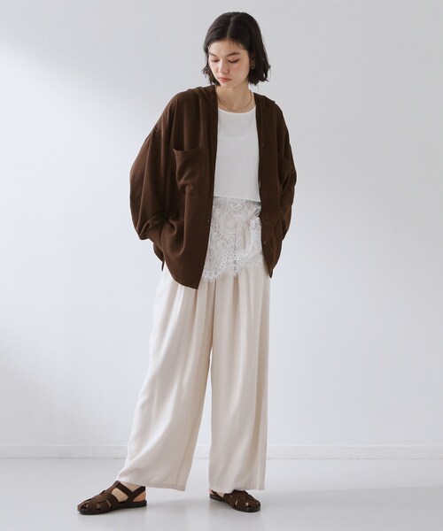 THE SHOP TK （ザ ショップ ティーケー ）の「【夏のUV対策に】ひんやり/UV/防しわ フーディシャツ（シャツ/ブラウス・レディース・ブラック/ダークブラウン/アイボリー・12/13）」の21枚目の写真