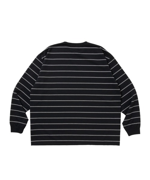 COOTIE PRODUCTIONS(クーティープロダクションズ)の「Dry Tech Jersey Boder L/S Tee(Tシャツ/カットソー・メンズ・ブラック系その他・SMALL/MEDIUM/LARGE/X-LARGE)」の3枚目の写真