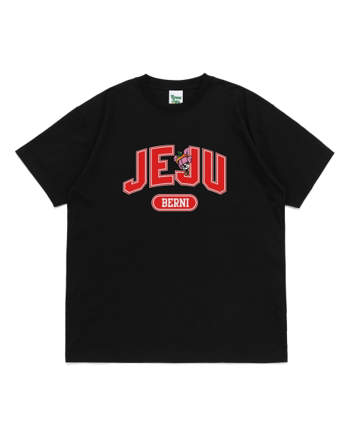 BERNI(ベルニ)の「ジェジュキキビッグロゴ半袖Tシャツ(ブラック)(Tシャツ/カットソー・レディース・その他・SMALL/MEDIUM/LARGE/X-LARGE/2XL)」の1枚目の写真