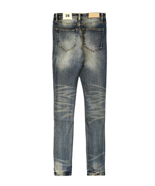 mnml（ミニマル）の「【mnml】SKINNY CRYSTAL DENIM [I] / 2カラー [26ML-SP612D]（デニムパンツ・メンズ・ブラック/ブルー・30/28/32/29/34/36/38）」の9枚目の写真