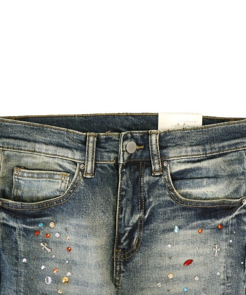 mnml（ミニマル）の「【mnml】SKINNY CRYSTAL DENIM [I] / 2カラー [26ML-SP612D]（デニムパンツ・メンズ・ブラック/ブルー・30/28/32/29/34/36/38）」の10枚目の写真