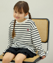 U.S. POLO ASSN.（ユーエスポロアッスン）の「【Ada.別注 U.S. POLO ASSN.】KIDS ワンポイント刺繍 ボーダーロンT 長袖Tシャツ（Tシャツ/カットソー）」