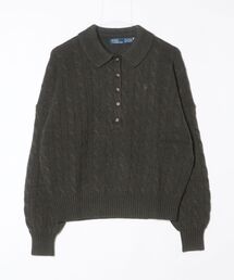 POLO RALPH LAUREN | ケーブル ウールカシミヤ ポロカラー セーター(ニット/セーター)