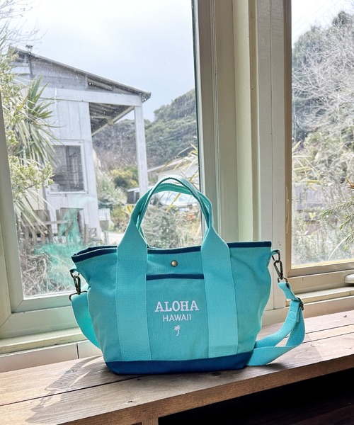 LOCALMOTION HAWAII(ローカルモーション ハワイ)の「ハワイ&リゾートショルダートート(ショルダーバッグ・レディース・ブラック/グリーン・ONE SIZE)」の2枚目の写真
