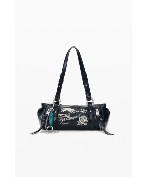 Desigual(デシグアル)の「Patch urban shoulder bag / パッチアーバンショルダーバッグ(ショルダーバッグ・レディース・ブラック・FREE)」の2枚目の写真