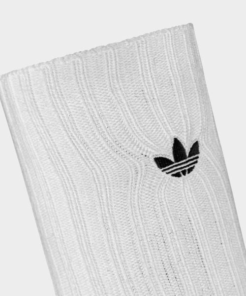 adidas(アディダス)の「スラウチー クルーソックス1足組 / アディダスオリジナルス adidas Originals(ソックス/靴下・メンズ・ホワイト・kids-XXL/LARGE/X-LARGE/SMALL/MEDIUM)」の7枚目の写真