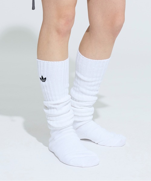 adidas(アディダス)の「スラウチー クルーソックス1足組 / アディダスオリジナルス adidas Originals(ソックス/靴下・メンズ・ホワイト・kids-XXL/LARGE/X-LARGE/SMALL/MEDIUM)」の3枚目の写真