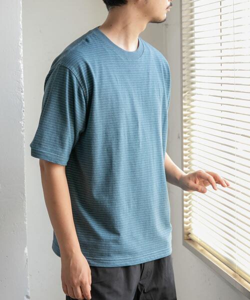 FORK&SPOON(フォークアンドスプーン)の「FORK&SPOON ヴィンテージボーダーTシャツ(Tシャツ/カットソー・メンズ・イエロー系その他/グレー系その他/ブルー系その他・5/4)」の2枚目の写真