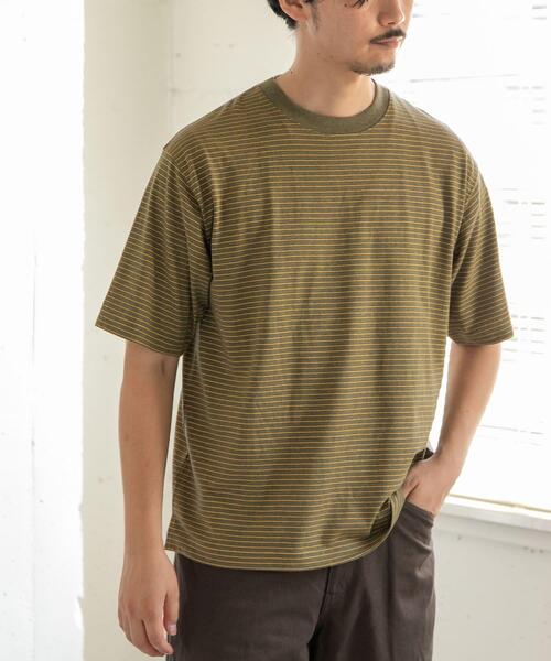 FORK&SPOON(フォークアンドスプーン)の「FORK&SPOON ヴィンテージボーダーTシャツ(Tシャツ/カットソー・メンズ・イエロー系その他/グレー系その他/ブルー系その他・5/4)」の3枚目の写真
