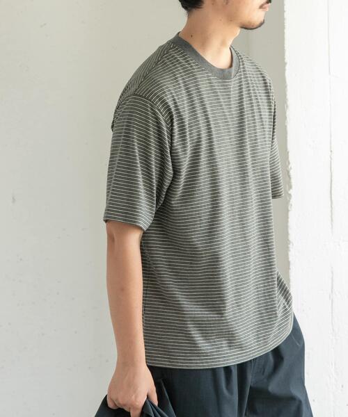 FORK&SPOON(フォークアンドスプーン)の「FORK&SPOON ヴィンテージボーダーTシャツ(Tシャツ/カットソー・メンズ・イエロー系その他/グレー系その他/ブルー系その他・5/4)」の4枚目の写真