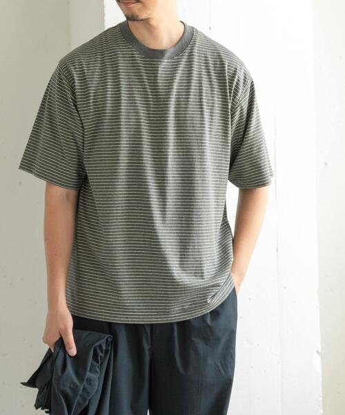 FORK&SPOON(フォークアンドスプーン)の「FORK&SPOON ヴィンテージボーダーTシャツ(Tシャツ/カットソー・メンズ・イエロー系その他/グレー系その他/ブルー系その他・5/4)」の5枚目の写真