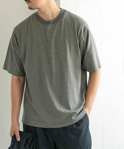 FORK&SPOON(フォークアンドスプーン)の「FORK&SPOON ヴィンテージボーダーTシャツ(Tシャツ/カットソー・メンズ・イエロー系その他/グレー系その他/ブルー系その他・5/4)」の6枚目の写真