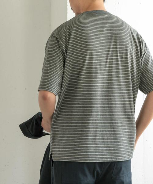 FORK&SPOON(フォークアンドスプーン)の「FORK&SPOON ヴィンテージボーダーTシャツ(Tシャツ/カットソー・メンズ・イエロー系その他/グレー系その他/ブルー系その他・5/4)」の9枚目の写真