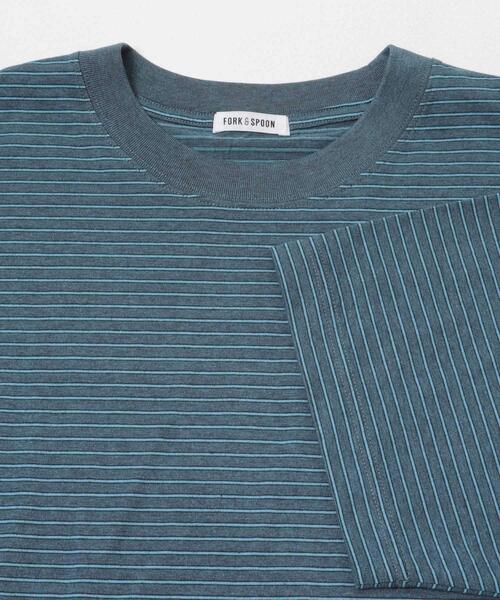 FORK&SPOON(フォークアンドスプーン)の「FORK&SPOON ヴィンテージボーダーTシャツ(Tシャツ/カットソー・メンズ・イエロー系その他/グレー系その他/ブルー系その他・5/4)」の12枚目の写真