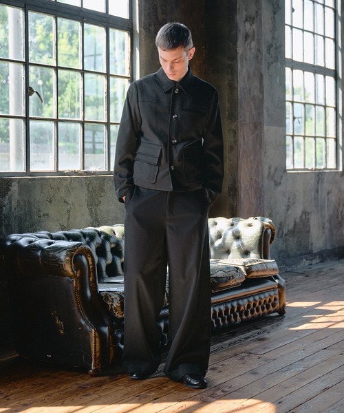 Regen Glanz（レーゲングランツ）の「Asymmetric Faux Double Pocket Jacket / アシメントリックフェイクダブルポケットジャケット（ブルゾン・メンズ・ブラック・MEDIUM/LARGE/SMALL）」の14枚目の写真