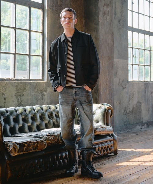 Regen Glanz（レーゲングランツ）の「Asymmetric Faux Double Pocket Jacket / アシメントリックフェイクダブルポケットジャケット（ブルゾン・メンズ・ブラック・MEDIUM/LARGE/SMALL）」の19枚目の写真