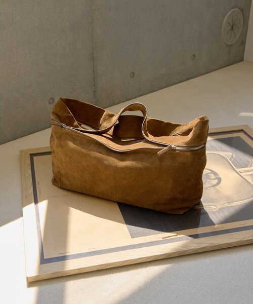 Whim Gazette(ウィムガゼット)の「【LITKOVSKA】別注ZIP BAG(ハンドバッグ・レディース・キャメル・FREE)」の1枚目の写真
