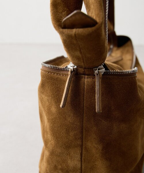 Whim Gazette(ウィムガゼット)の「【LITKOVSKA】別注ZIP BAG(ハンドバッグ・レディース・キャメル・FREE)」の9枚目の写真