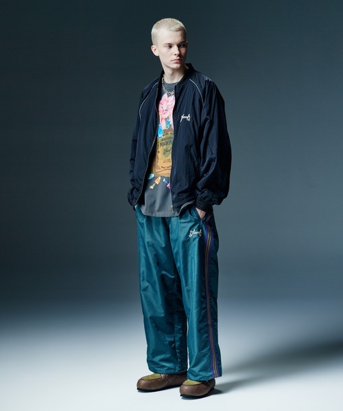 glamb(グラム)の「Baggy Nylon Track Pants / バギーナイロントラックパンツ(その他パンツ・メンズ・ブラック/ブルー・M/L/S)」の10枚目の写真