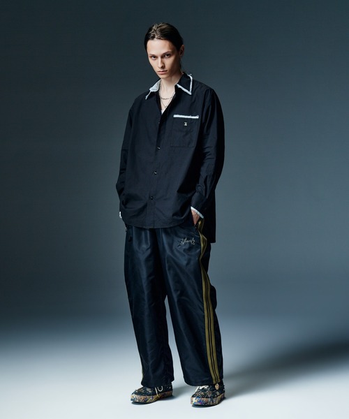 glamb(グラム)の「Baggy Nylon Track Pants / バギーナイロントラックパンツ(その他パンツ・メンズ・ブラック/ブルー・M/L/S)」の18枚目の写真