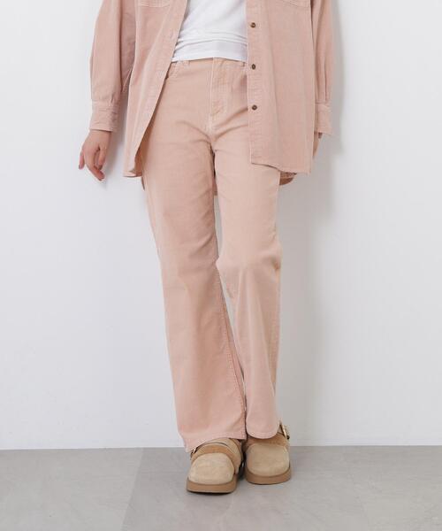 N.(N. Natural Beauty Basic)(エヌエヌナチュラルビューティーベーシック)の「<Healthy DENIM>コーデュロイ SETUP パンツ(その他パンツ・レディース・ブラウン/ピンク・SMALL/MEDIUM)」の2枚目の写真