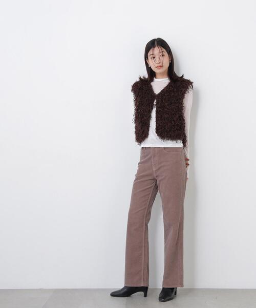 N.(N. Natural Beauty Basic)(エヌエヌナチュラルビューティーベーシック)の「<Healthy DENIM>コーデュロイ SETUP パンツ(その他パンツ・レディース・ブラウン/ピンク・SMALL/MEDIUM)」の9枚目の写真