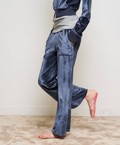 WHO'S WHO gallery(フーズフーギャラリー)の「【26AW LOOK掲載品番】ベロアインクドパンツ(その他パンツ・レディース・ブラウン/ブルー/ピンク・FREE)」の13枚目の写真