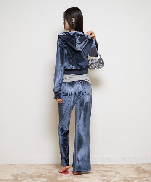 WHO'S WHO gallery(フーズフーギャラリー)の「【26AW LOOK掲載品番】ベロアインクドパンツ(その他パンツ・レディース・ブラウン/ブルー/ピンク・FREE)」の16枚目の写真