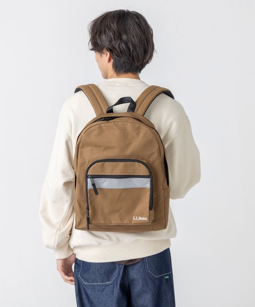 L.L.Bean(エルエルビーン)の「ビニロン/コットン・デイ・パック(バックパック/リュック・レディース・ブラック/カーキブラウン・ONE SIZE)」の13枚目の写真