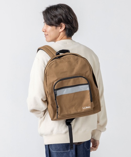 L.L.Bean(エルエルビーン)の「ビニロン/コットン・デイ・パック(バックパック/リュック・レディース・ブラック/カーキブラウン・ONE SIZE)」の14枚目の写真