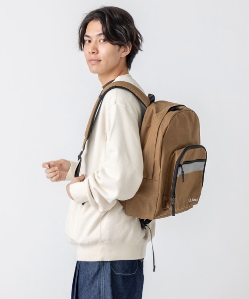 L.L.Bean(エルエルビーン)の「ビニロン/コットン・デイ・パック(バックパック/リュック・レディース・ブラック/カーキブラウン・ONE SIZE)」の15枚目の写真