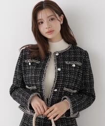 PROPORTION BODY DRESSING（プロポーションボディドレッシング）の「ノーカラーツイードジャケット / 1216255904（ノーカラージャケット）」