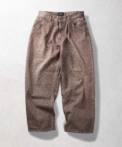 HUF（ハフ）の「LEOPARD WIDE DENIM PANT（デニムパンツ・メンズ・ブラック/ブラウン・34/32/30/28）」の6枚目の写真
