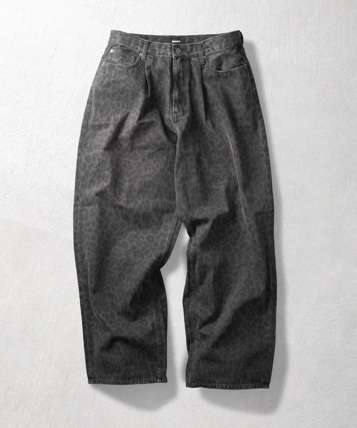 HUF（ハフ）の「LEOPARD WIDE DENIM PANT（デニムパンツ・メンズ・ブラック/ブラウン・34/32/30/28）」の3枚目の写真