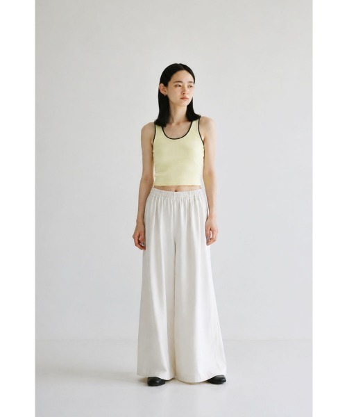 marjour（マージュール）の「WIDE GATHER EASY PANTS（その他パンツ・レディース・ブラック/ホワイト・M）」の21枚目の写真