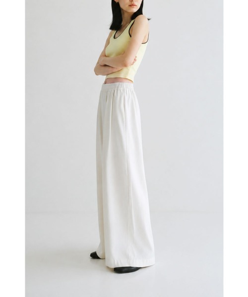 marjour（マージュール）の「WIDE GATHER EASY PANTS（その他パンツ・レディース・ブラック/ホワイト・M）」の12枚目の写真