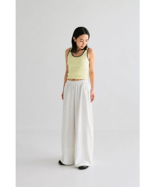 marjour（マージュール）の「WIDE GATHER EASY PANTS（その他パンツ・レディース・ブラック/ホワイト・M）」の15枚目の写真