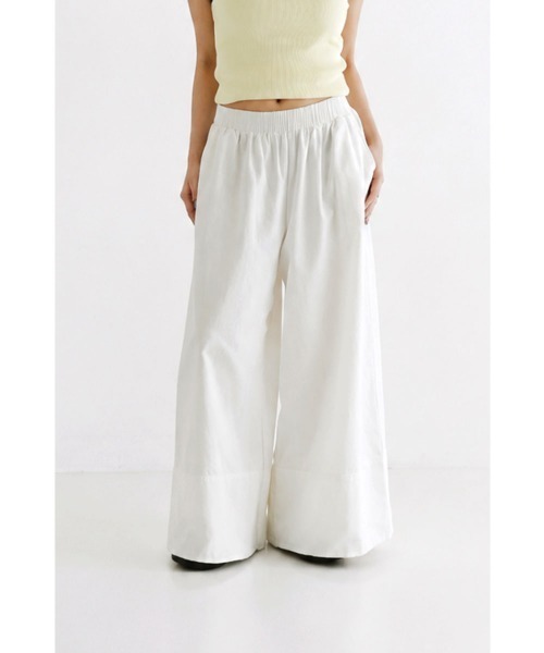 marjour（マージュール）の「WIDE GATHER EASY PANTS（その他パンツ・レディース・ブラック/ホワイト・M）」の16枚目の写真
